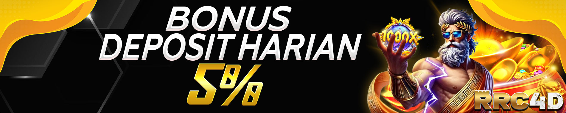 Bonus Deposit Harian 5% Slot Online